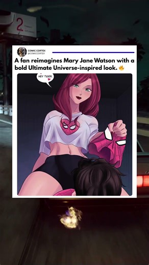 A fan reimagines Mary Jane Watson with a bold Ultimate Universe-inspired look. #spiderman