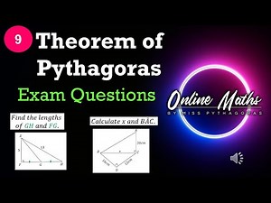 Theorem of Pythagoras Grade9: L4 Examination Questions