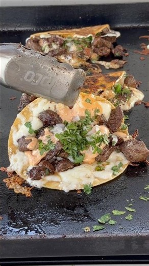 Steak Tacos on the griddle