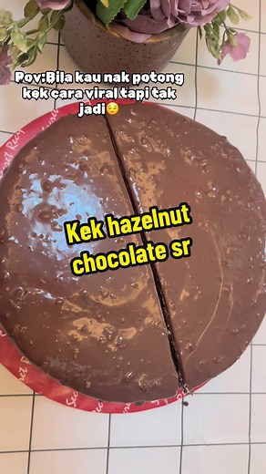 Potong Kek Viral: Secret Recipe Hazelnut Chocolate Cake