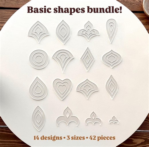 Basic Set of 14 Acrylic Mandala Stencils (42 Shapes) – Perfect for Dot Painting, Geometric Patterns, Mandala Art and Creative Projects - Etsy