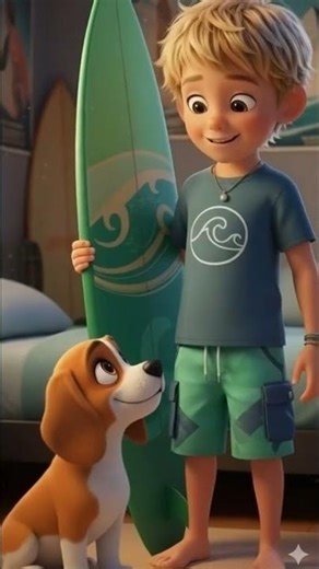 This Surfing Beagle Will Melt Your Heart 🐶🌊❤️#shorts