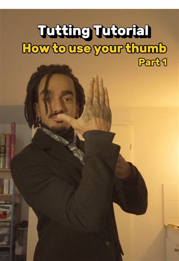 Tutting Tutorial : Thumb concepts part 1 👍📐 Domino Effect 🔥 Sorry for low quality no time to record outside and trash weather #tutting #dancetutorials #fingerdance #fingertutting #tuttingdance