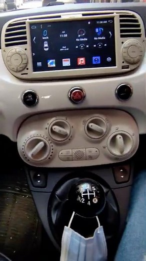 installation multimédia Android Fiat 500