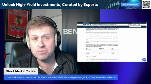 Stock Market Today: Dow, S&P 500 Futures Tick Up As Wall Street Awaits Nvidia Earnings— MongoDB, nCino, Snowflake In Focus