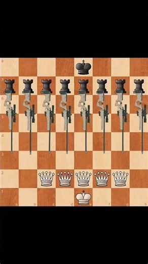 8 Rooks vs 5 Queens — Pure War! ⚔️🔥|Loopy chess|Ep-83 #chess #funny #checkmate #pawn #shorts