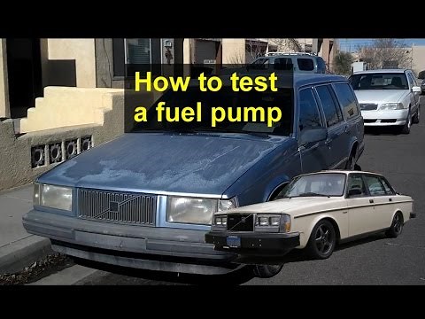 How to test the primary fuel pump on a Volvo 740, 940, and 240 vehicles. - VOTD