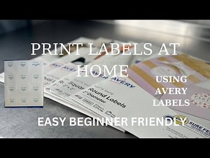 PRINT PRODUCT LABELS AT HOME USING AVERY LABELS (STEP BY STEP)