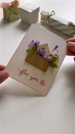 DIY cute card #diy #gift #cute #craft