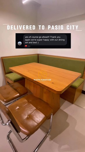 Thank you Mr. and Mrs. Calderon! One of our sweetest and kindest clients 🥰❤️ | Rustic Furniture