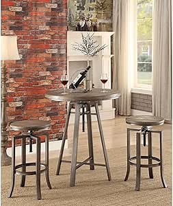 Benzara Contemporary Bar Table, Brown