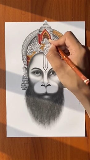 Coloring Lord Hanuman in 2x Speed 🔥