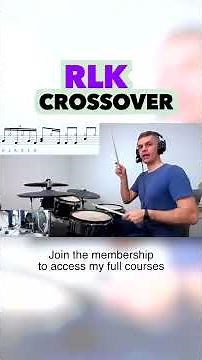 RLK Crossover Fill - DRUM LESSON by Dex Star #drummer #drumset #drumkit #drumlessons #drums