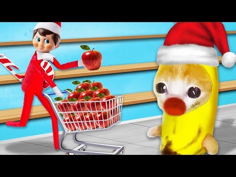 Banana Cat Meets the Elf on the Shelf 🎄🍌 | Christmas Chaos Begins!🐱 Baby Banana Cat Compilation 😿