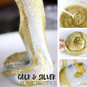 How To Make Metallic Slime - Little Bins for Little Hands