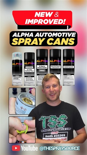 The Spray Source | Automotive Paint Supplies on Instagram: "Our Alpha Automotive Spray Cans just got an upgrade! 🔥 We’ve refined everything from the nozzle to the paint load to give you smoother sprays, cleaner coverage, and results that look straight out of a pro booth 💯 💥 Here’s what’s new: ✔️ Adjustable nozzle for total control ✔️ More paint packed into every can ✔️ Consistent, even spray pattern ✔️ Fresh color options + new bundle setups 🛒 Shop the upgraded Alpha Cans now at The Spray So