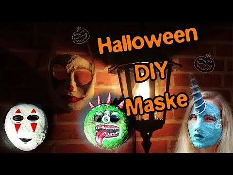 Halloween DIY Maske aus Gips