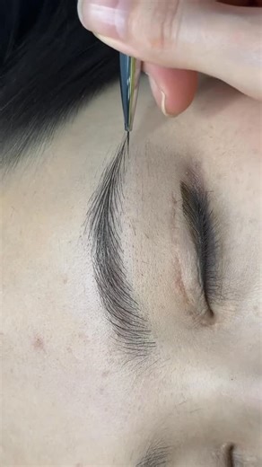PMU Supply Shop - Penny Peng on Instagram: "Natural Hairstroke Brow Training 1️⃣ Follow the natural hair growth Every stroke is placed according to real eyebrow growth: • Vertical and soft at the front • Fan-shaped through the body • Narrow and tapered at the tail This creates a seamless, believable flow. 2️⃣ Controlled density, not even spacing Natural brows are never evenly filled. Keep the brow body slightly denser for structure, while allowing the front and tail to stay airy and breathable.