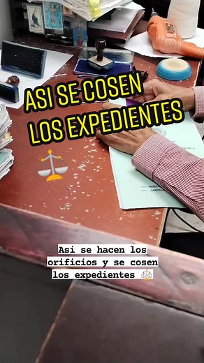 Cómo coser expedientes judiciales fácilmente