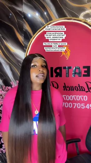 34” Cambodian Bone Straight Human Hair for Sale