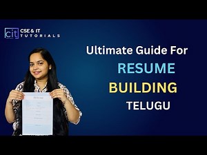 Step by Step guide for Resume | Resume Making in Telugu | Resume Preparation
