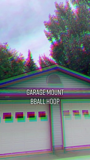 Garage Mounted Basketball Hoop with Universal Mounting Kit