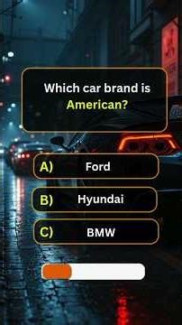 Can You Pass This Car Quiz? #ytshorts #shortsfeed #shorts