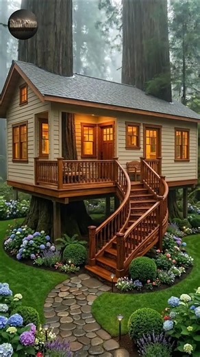 Hand Built Treehouse Transformation | Survival Build Timelapse in 40 Seconds