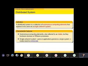 Distributed Computing Lecture 1