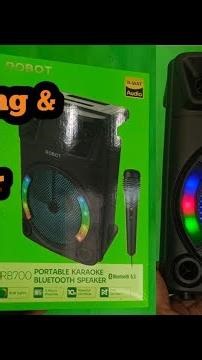 Unboxing and Review Speaker Robot RB700 + Microfon