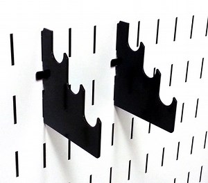 Slotted Metal Pegboard Rod Bracket Pair - 10-CR-105