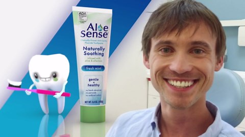 Naturally Soothing Toothpaste for Sensitive Teeth and Gum Care with Aloe Vera, Allantoin & Fresh Mint Flavor, Gentle & Natural, ADA Approved (5-oz, 3 Count)