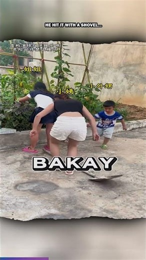 HE HIT IT WITH A SHOVEL 😳