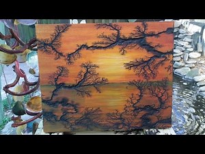 Lichtenberg Burning Art Start to Finish - Sunset