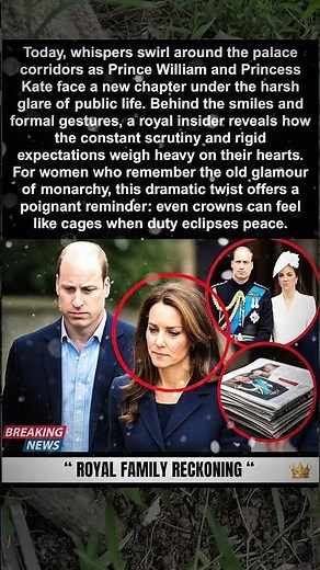 Unveiling The Hidden Struggles Of #PrinceWilliam And #PrincessKate In The Spotlight #Shorts
