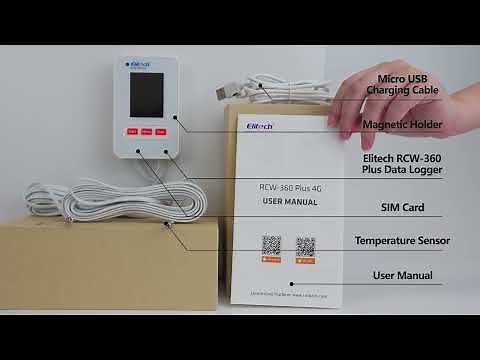 How to use Elitech RCW-360 Plus 4G Temperature Humidity Data Logger With External Probe