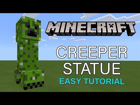 Minecraft: How to build a Creeper Statue