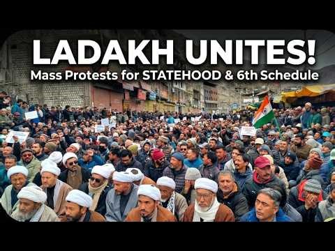 Kargil | Massive Protests Demand Statehood and Sixth Schedule Safeguards