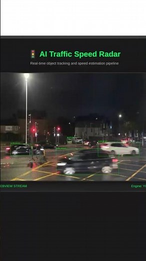 AI Traffic Speed Radar Detection System | Python Coding Tutorial