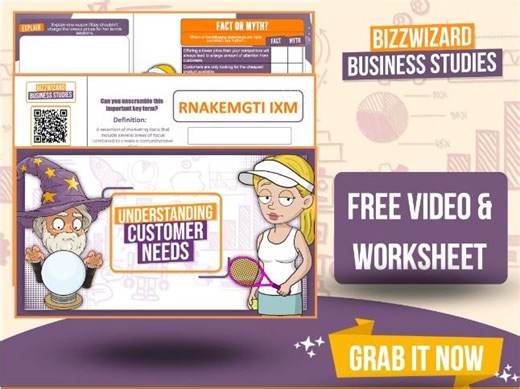 Understanding Customer Needs - FREE Worksheet & Youtube Video - GCSE Business Studies | Teaching Resources
