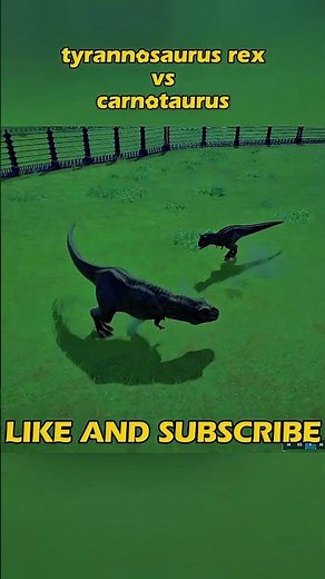 Carnotaurus vs T-Rex | Epic 1v1 Battle (No Commentary)#dinosaur #jurasicworldevolution #fypシ #shorts