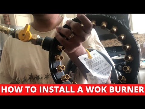 HOW TO INSTALL A WOK BURNER || NATURAL GAS WOK BURNER ||