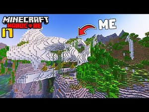 Building My Massive Dragon Skull Base in Minecraft Hardcore! (#17)