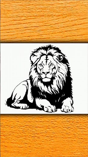 🦁 Majestic Lion Sketch Drawing | Easy Lion Pencil Shading Tutorial | Realistic Animal Art