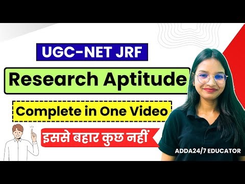 Research Aptitude📌Complete in One Shot🔥| UGC-NET JRF #ugcnet #adda247