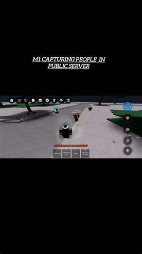 m1 capturing people in public server 💀. #roblox # tsb #m1 capture