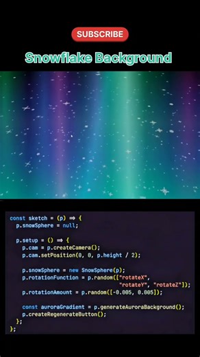 ❄️ Snowflake Background Animation in JavaScript ✨ | Coding With Saurabh #codingwithsaurabh