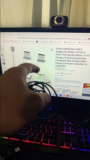 Use this adapter to use a lightening cable on your iPhone 15,16 and 17