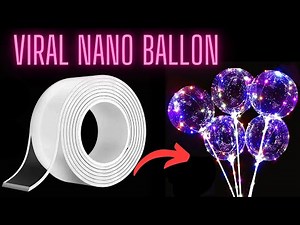 How to make Nano Tape ballon|Diy Nano tape bubble|Nano tape balloon without hair dryer