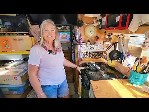 DIY Skoolie on a Dime | Super Cozy Skoolie Van Life Makeover!